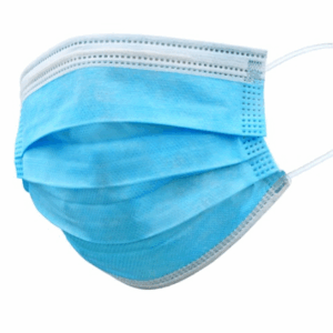 Mască chirurgicală albastră tip IIR 50pcs medicală, triplu stratificată, pe bandă elastică